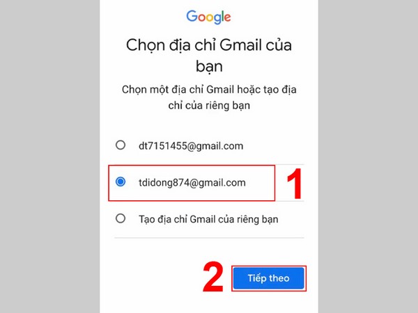 Cách tạo Gmail trên điện thoại Android 