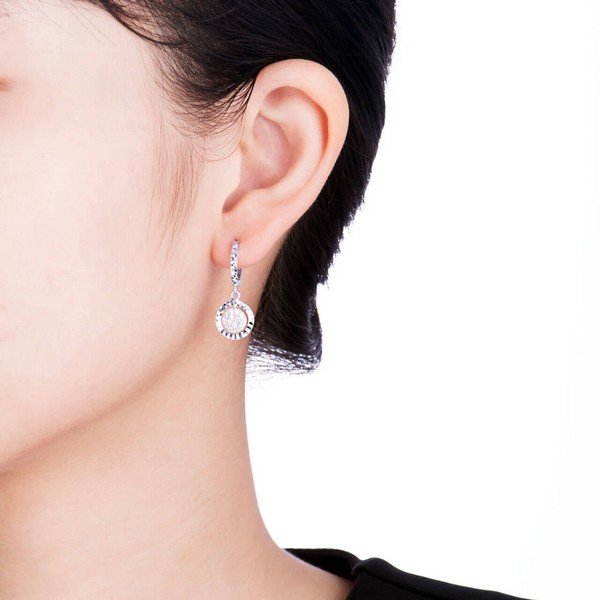 Bông tai khoen tròn vàng 18k