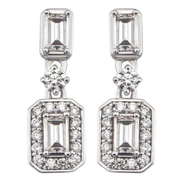 Bông tai kim cương dáng dài