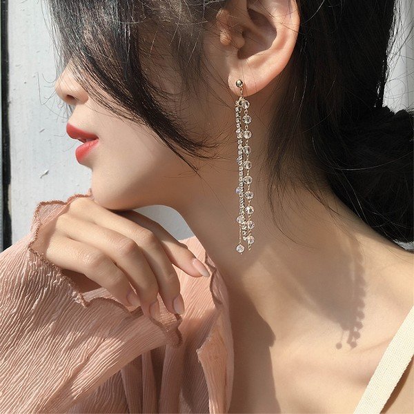 Bông tai vàng dài