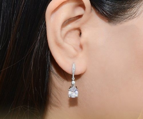 Bông  tai vàng trắng