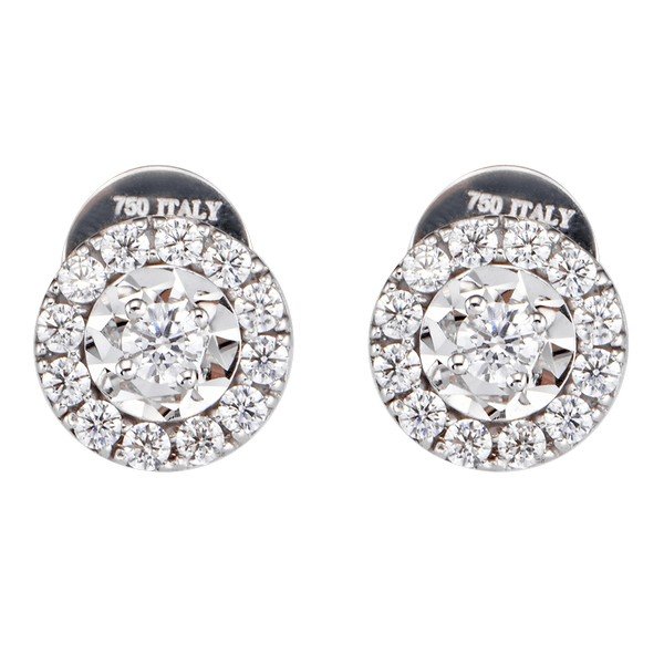 Bông tai kim cương vàng Ý