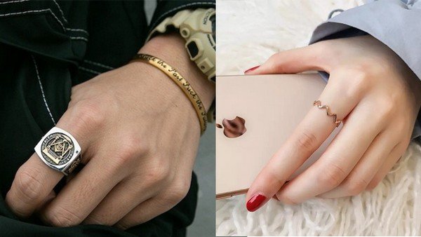 Đeo nhẫn ngón trỏ