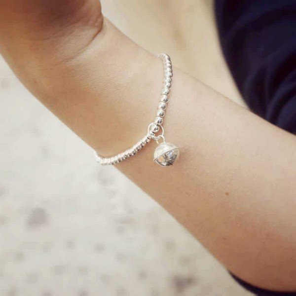 Lắc tay bạc nữ có chuông